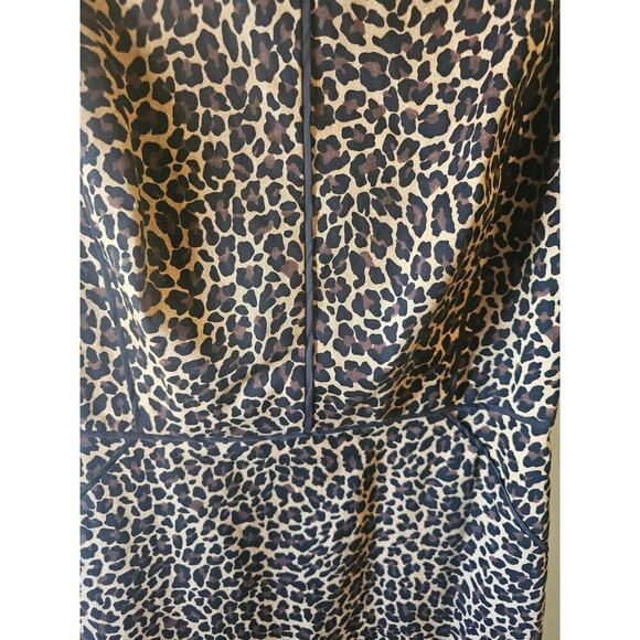 J. CREW Sheath dress leopard bi stretch cotton sz 4 - Picture 5 of 6